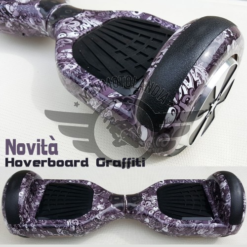 Hoverboard Mini Scooter Elettrico Auto Equilibrio Self Balancing Graffiti Rover Droid