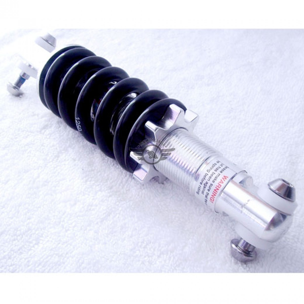 Akozon Mini Ammortizzatore Posteriore 115mm Per Moto E ATV - Lega Di Alluminio E Acciaio Inox, Carico 1100LBS, Regolabile - Per Scooter, Ciclomotori 47cc 49cc
