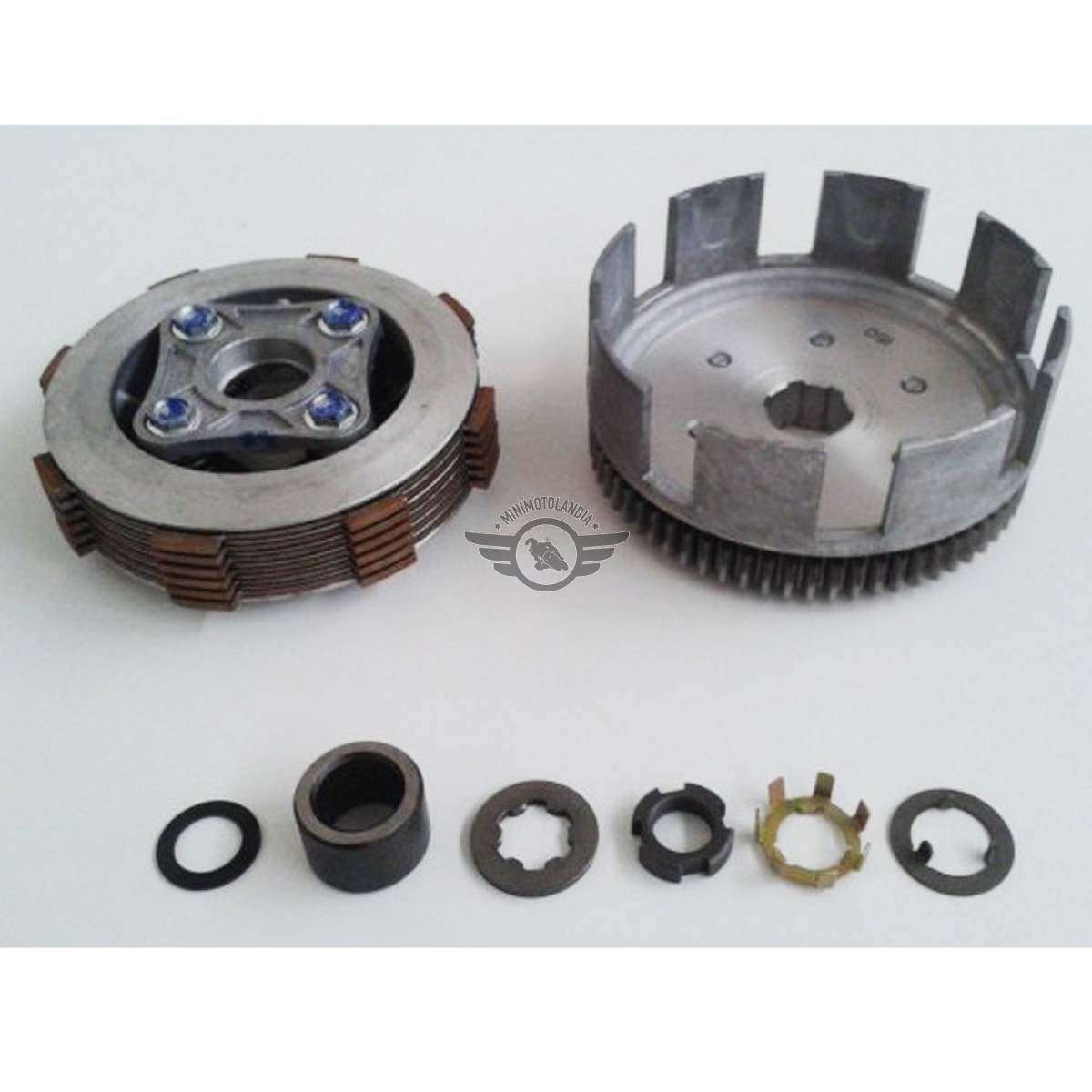 Gruppo Frizione 18 Denti WOOSTAR - Per Dirt Bike E Pit Bike 50cc-125cc Cinesi