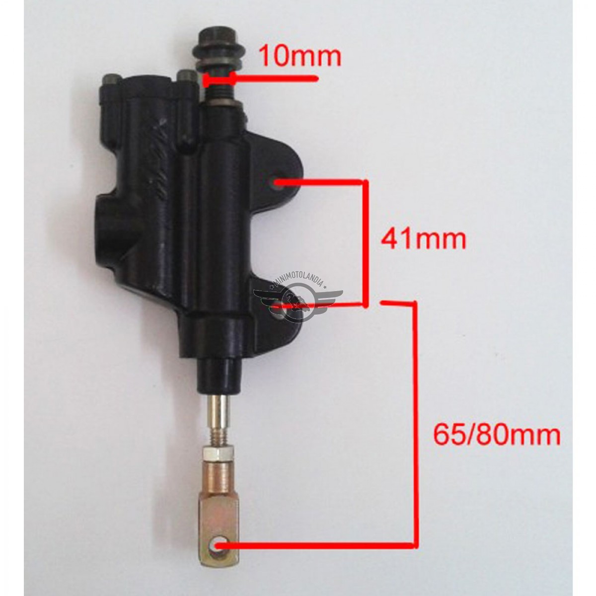 Pompa Freno Posteriore CORTA 1819cm Ad Olio Per Pit Bike Quad ATV Cross - Foto 6