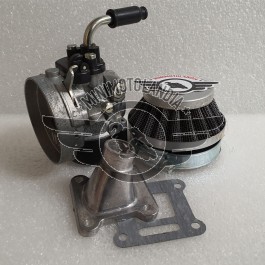 Carburatore Dell'Orto SHA 14mm + Collettore + Filtro Racing Minimoto Aria