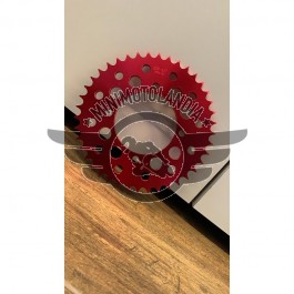 Corona 43 Denti Passo 420 Ergal CNC Rosso Attacco SDG Per Pit Bike