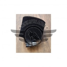 Filtro spugna Nero Rosso 48mm 45° Per Carburatore 28mm Nibbi