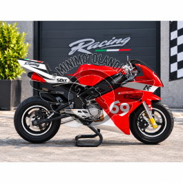 Minimoto ROSSO RACING 49cc Raffreddata Aria Motore 49cc