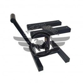Cavalletto Solleva Moto Manuale per Cross Pit Bike Jump Nero