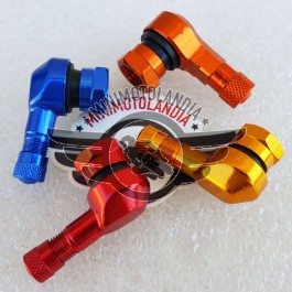 Valvola Versione 90° Tubeless in Alluminio Anodizzato per Pit Bike