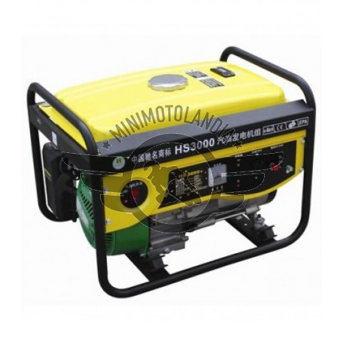 Generatore Corrente HS 3000w 50Hz 220v Motore 200cc 6.5HP