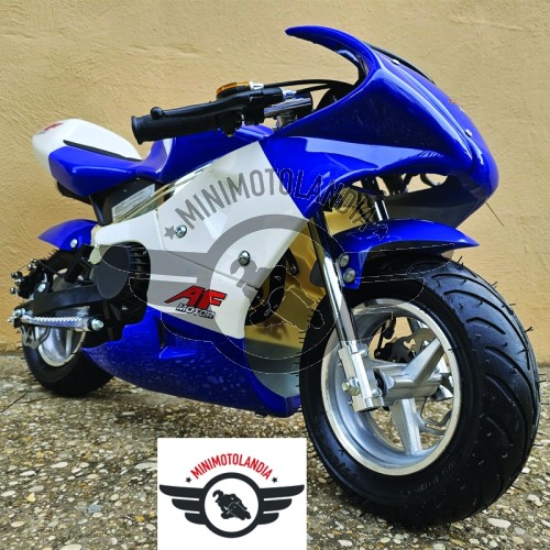 Minimoto GP1 BLU 49cc Raffreddata Aria Motore 49cc