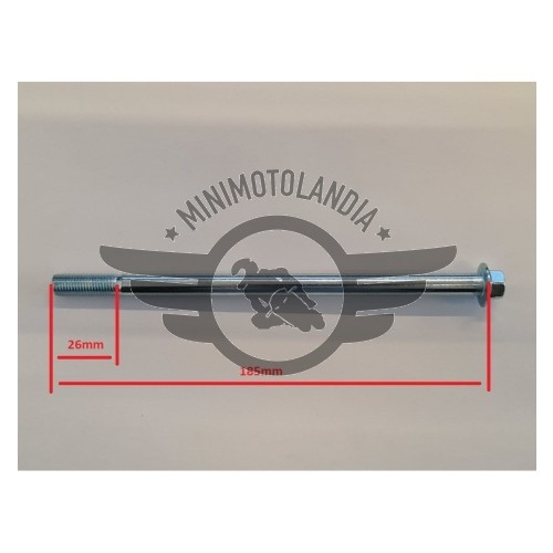 01pz Perno ruota lunghezza 185mm diametro 10mm per Quad ATV Pit Bike