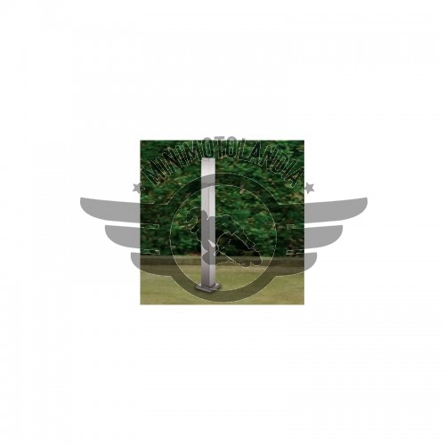 Paletto da Giardino Quadrato Acciao Lampada E27 LED Altezza 65cm