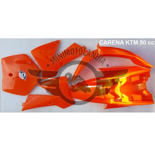 Carena Arancione Per Minicross Replica KTM 50 sx Vecchio Modello Morini Lem Italjet