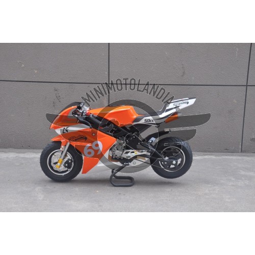 Minimoto ARANCIONE RACING 49cc Raffreddata Aria Motore 49cc
