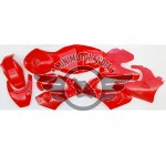 Carena Completa Per Minimoto Aria GP1 49cc Colore Rosso/Bianco