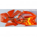 Carena Arancione Per Minicross Replica KTM 50 sx Vecchio Modello Morini Lem Italjet