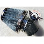 Filtro Aria Cono 45° in Rete Metallica Per Carburatore Pit Bike Cross