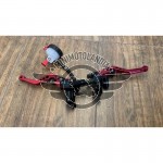 Leve CNC Racing Rosso + Pompa Freno Anteriore Radiale Pit Bike