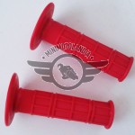 Manopole Coppia Set Rosse Per Minimoto E Pit Bike 