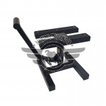 Cavalletto Solleva Moto Manuale per Cross Pit Bike Jump Nero
